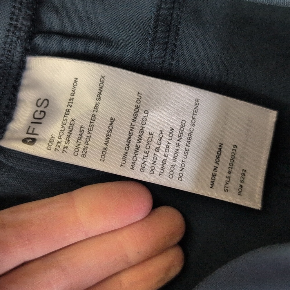 Figs Dark Harbour Cargo Kade Pants Drawstring Waist - Picture 2 of 4